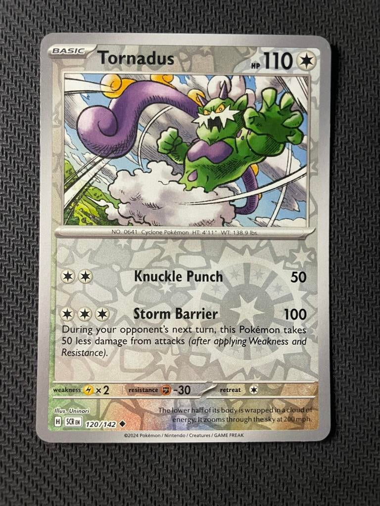 Tornadus 120/142 Reverse Holo Stellar Crown Packfresh, Ophalen of Verzenden, Zo goed als nieuw