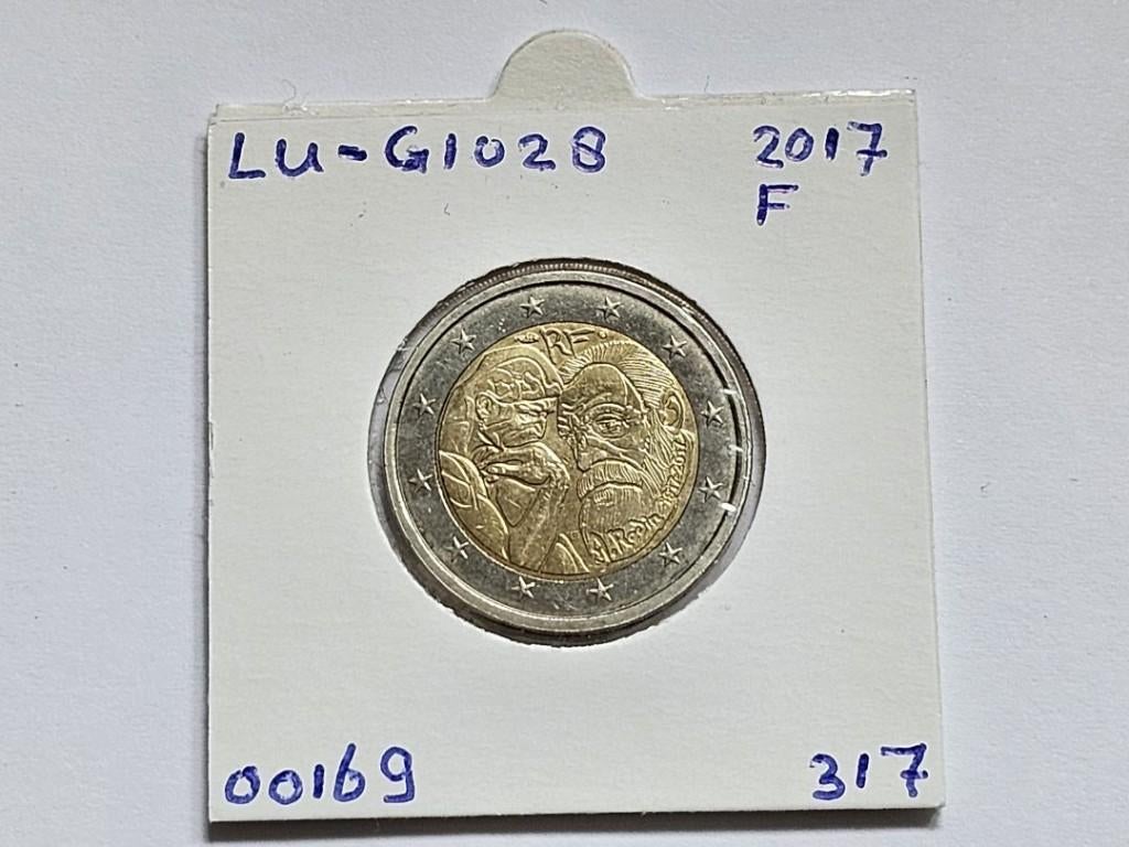 2-euromunt Frankrijk (F) 2017 Herdenking LU-G1028, Postzegels en Munten, Munten | Europa | Euromunten, Ophalen of Verzenden, Frankrijk