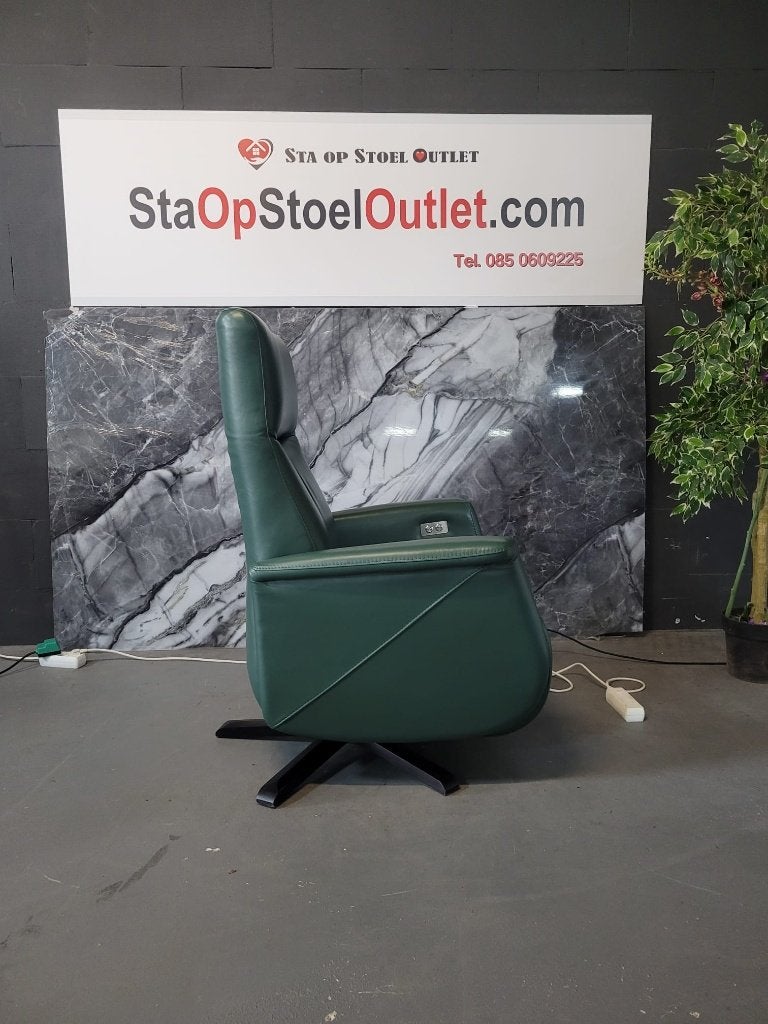 Staopstoel Prominent Toscana op accu met lumbaalsteun, Minder dan 75 cm, Leer, Ophalen of Verzenden, Zo goed als nieuw