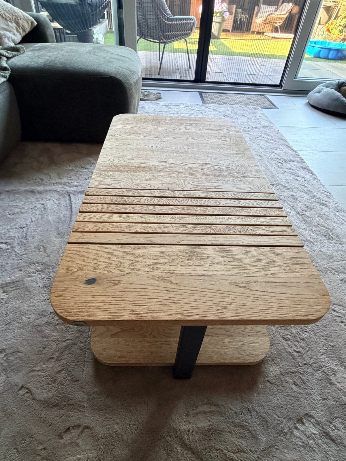 Nieuwe salontafel Henders & Hazel Japandi stijl, Ophalen, 100 tot 150 cm, Eikenhout, Nieuw