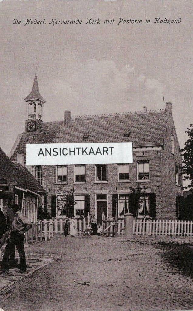 Ansichtkaart Cadzand - NH Kerk en Pastorie, Verzenden, Voor 1920, Ongelopen, Zeeland