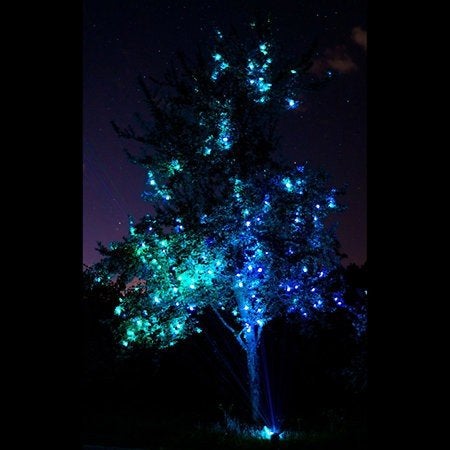 Laserworld GS400rgb garden star sterrenhemel laser, Ophalen of Verzenden, Gebruikt, Laser, Kleur