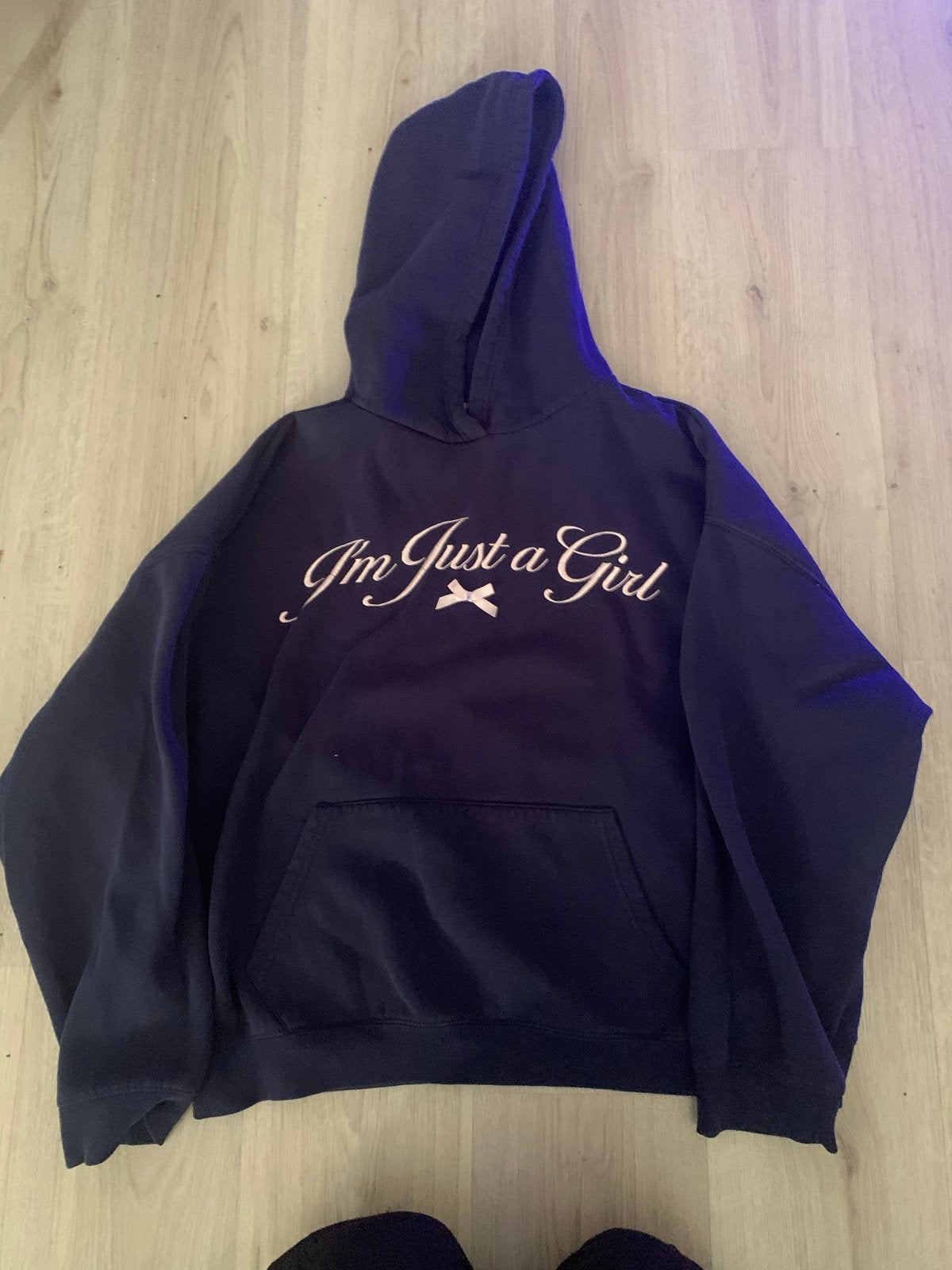 Donkerblauwe hoodie en roode trui, Ophalen, Gedragen, Maat 46/48 (XL) of groter, Blauw