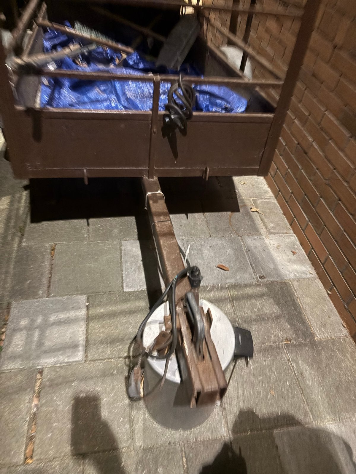 Stevige aanhangwagen met hoge zijwanden, Ophalen of Verzenden, Gebruikt