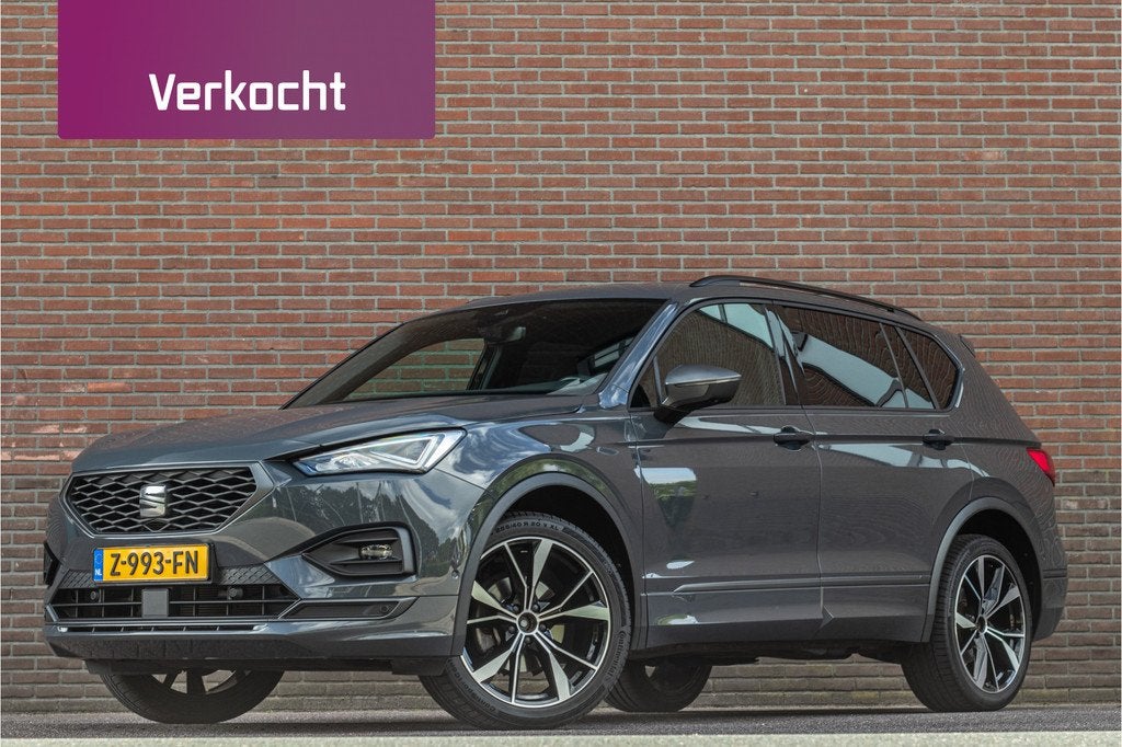 SEAT Tarraco 1.5 TSI DSG FR *VERKOCHT* (bj 2023, automaat), Stof, 4 cilinders, 150 pk, 7 stoelen