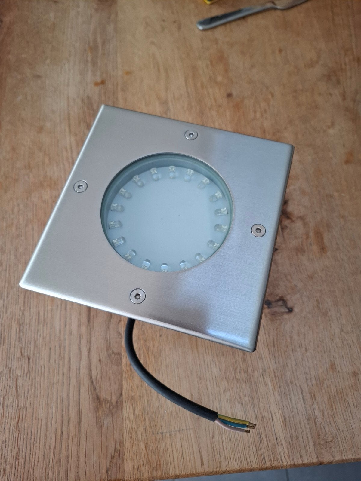 RVS LED  Nieuwe grondspot - Waterbestendig, Minder dan 50 watt, Nieuw, Ophalen of Verzenden, Netvoeding