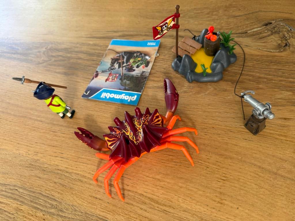 Playmobil 71532 Piraten Eiland met Krab en Piraat, Ophalen of Verzenden, Zo goed als nieuw, Complete set