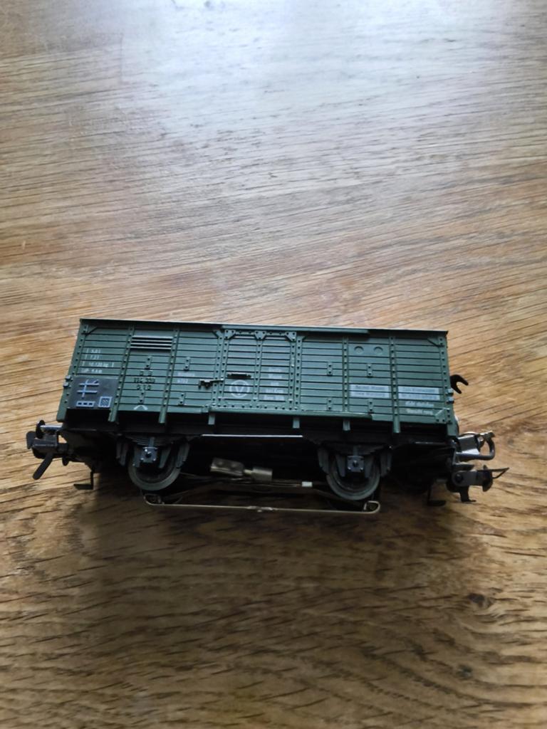 Fleischmann HO Goederenwagon 1464G met verlichting, Gebruikt, Wagon, Ophalen of Verzenden, Fleischmann