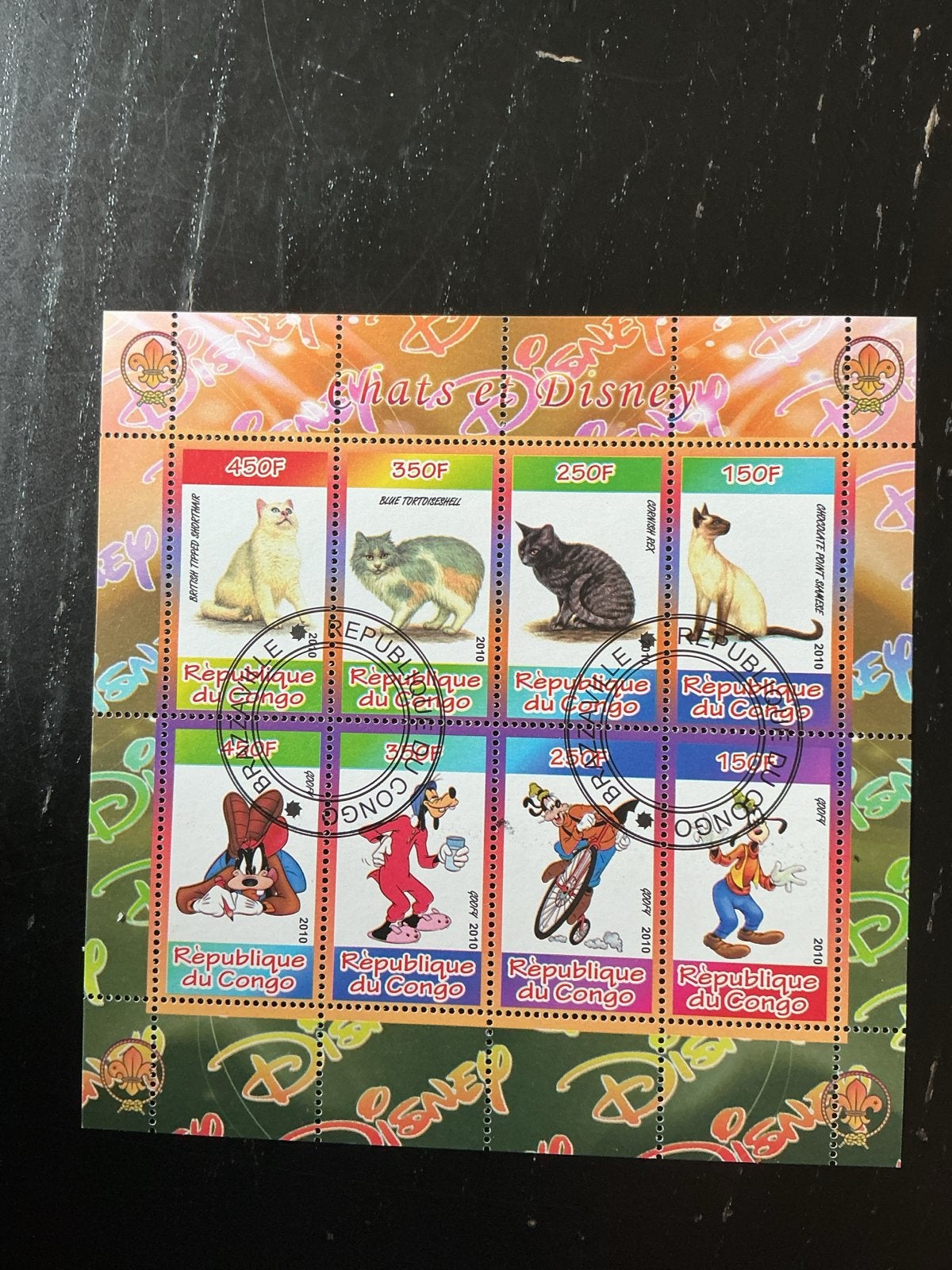 Walt Disney Katten & Goofy Postzegelvel 2010, Verzenden, Postfris