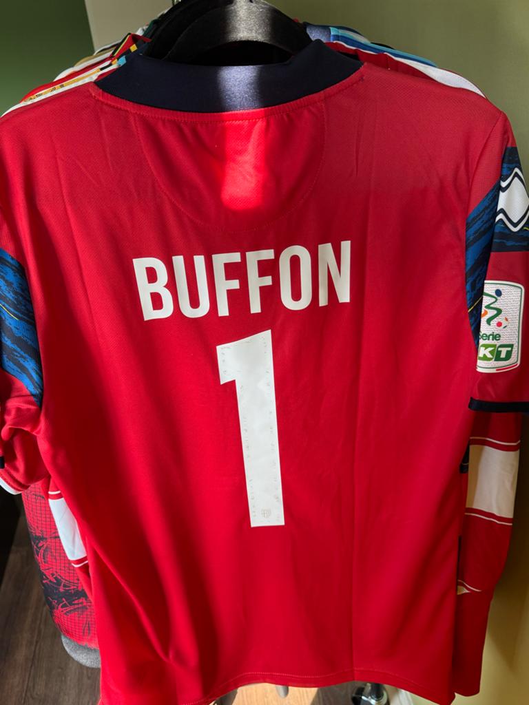 Parma Keepersshirt 21/22 – Buffon #1 – Nieuwstaat – Serie B, Maat 52/54 (L), Ophalen of Verzenden, Zo goed als nieuw, Voetbal