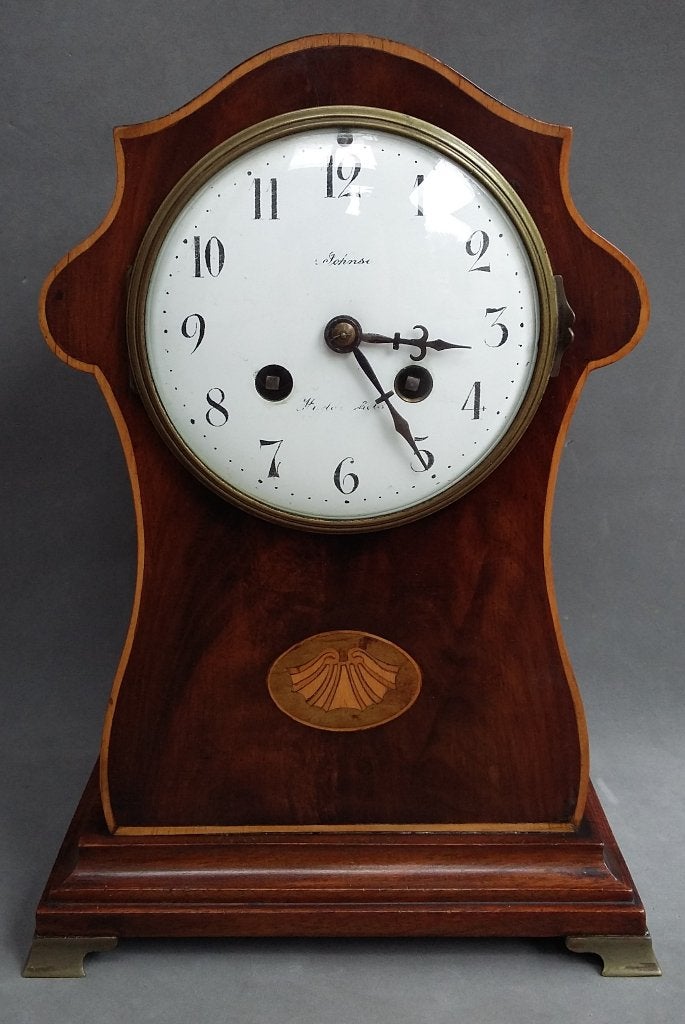 Om 1900 KLEINE Klok Tafelklok Mantelklok Johnson England, Ophalen of Verzenden