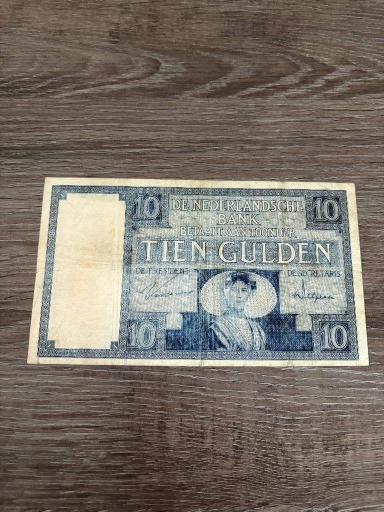 Biljet 10 gulden Zeeuws Meisje, 1930, Postzegels en Munten, Bankbiljetten | Nederland, Ophalen of Verzenden, 10 gulden