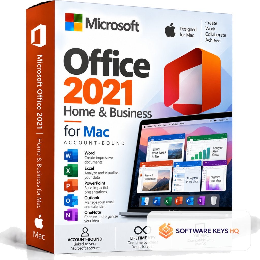 Office 2021 Home & Business Mac - Gekoppeld aan Account, Computers en Software, Ophalen of Verzenden, Zo goed als nieuw, Excel