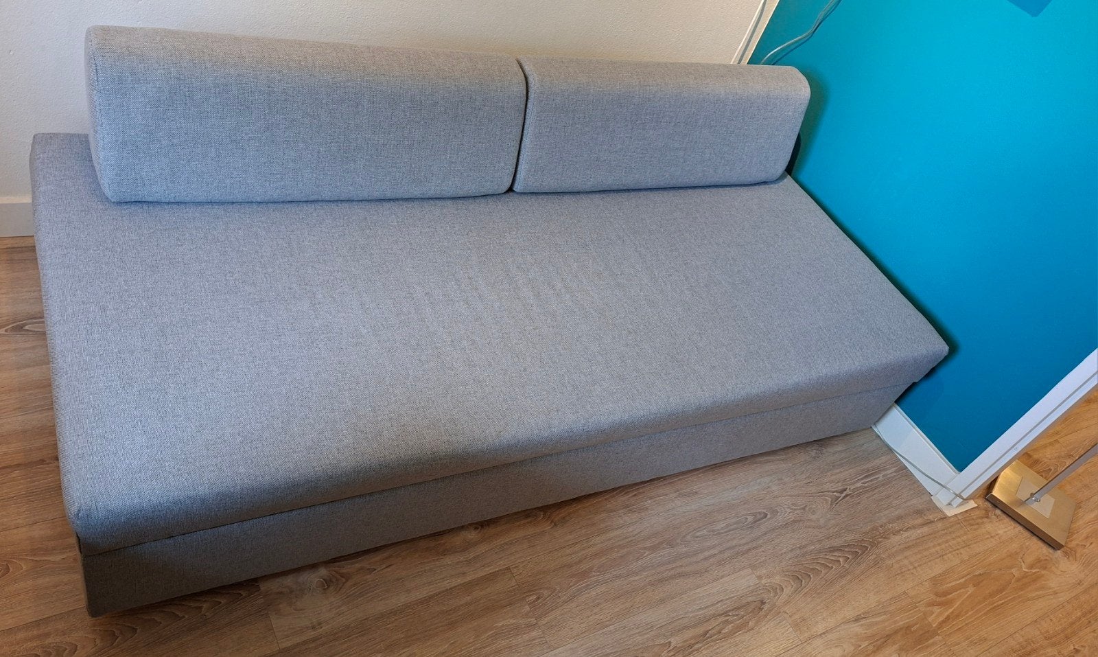 Zeer nette slaapbank/ bedbank met veel opbergruimte 198x90cm, Ophalen, 90 cm, Eenpersoons, Zo goed als nieuw