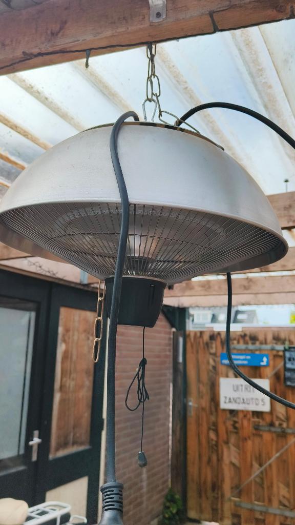 Terrasverwarmer en lamp in 1, Ophalen, Gebruikt, Elektrisch, Plafond