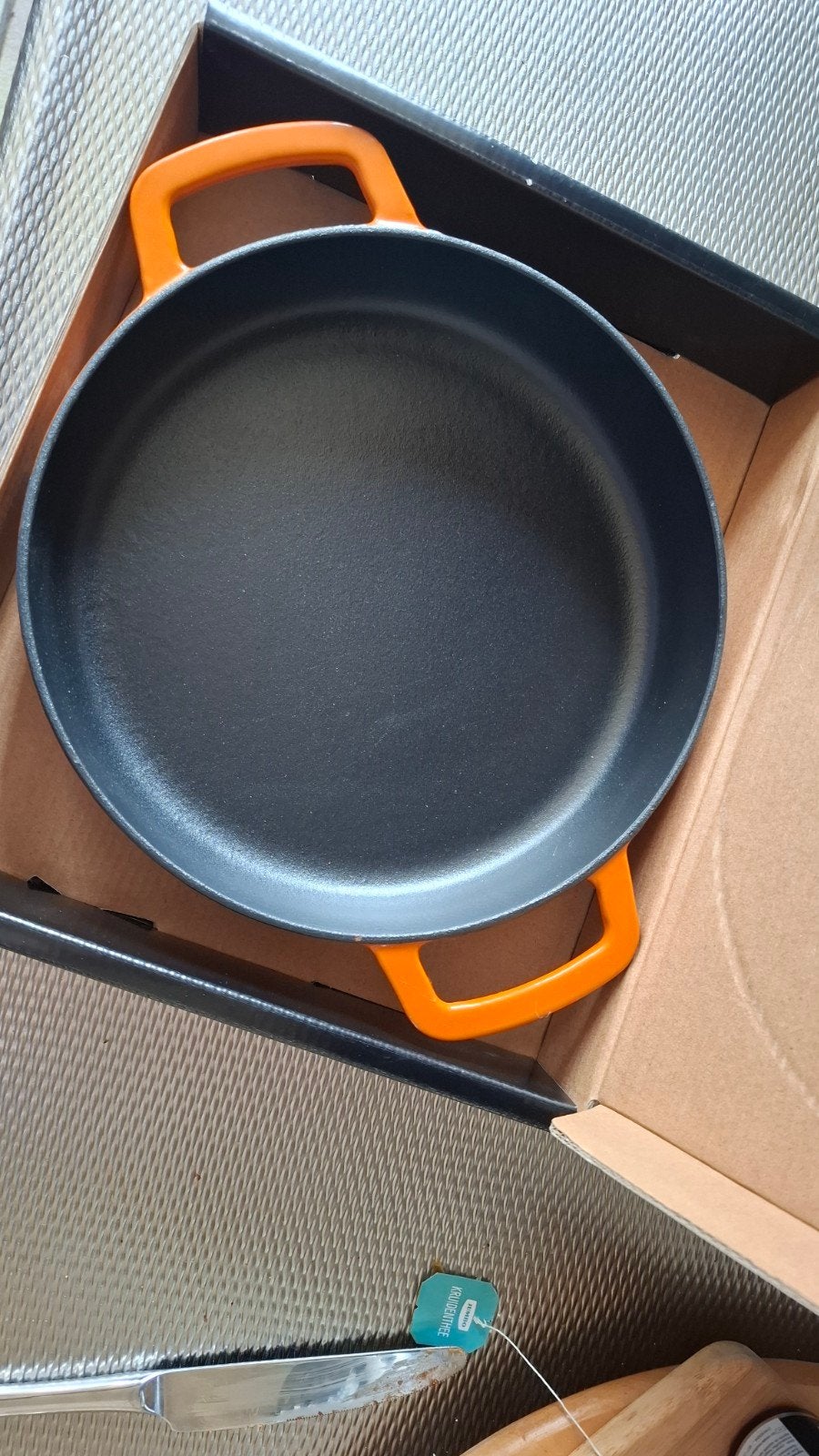 Op vakantie van 26-9 tot 09-10. Nieuw gebruikte souschefpan!, Ophalen of Verzenden, Nieuw, Glas, Overige stijlen