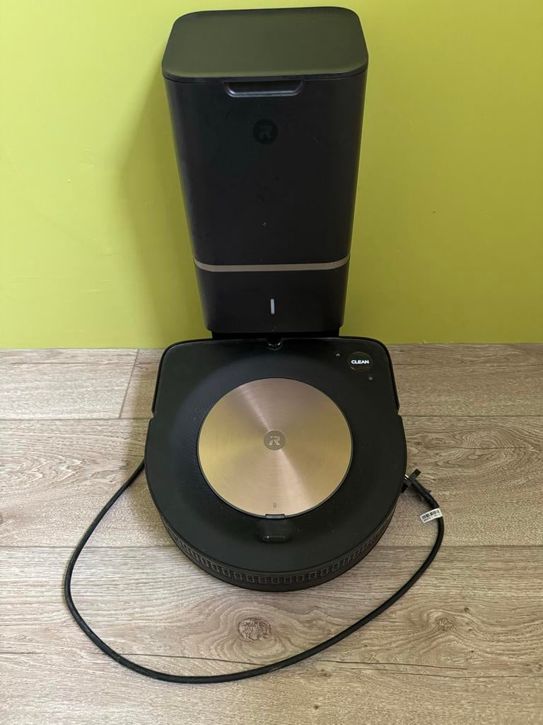 iRobot Roomba s9+ met Clean Base en accessoires, Witgoed en Apparatuur, Stofzuigers, Ophalen, Gebruikt, Stofzak, Robotstofzuiger