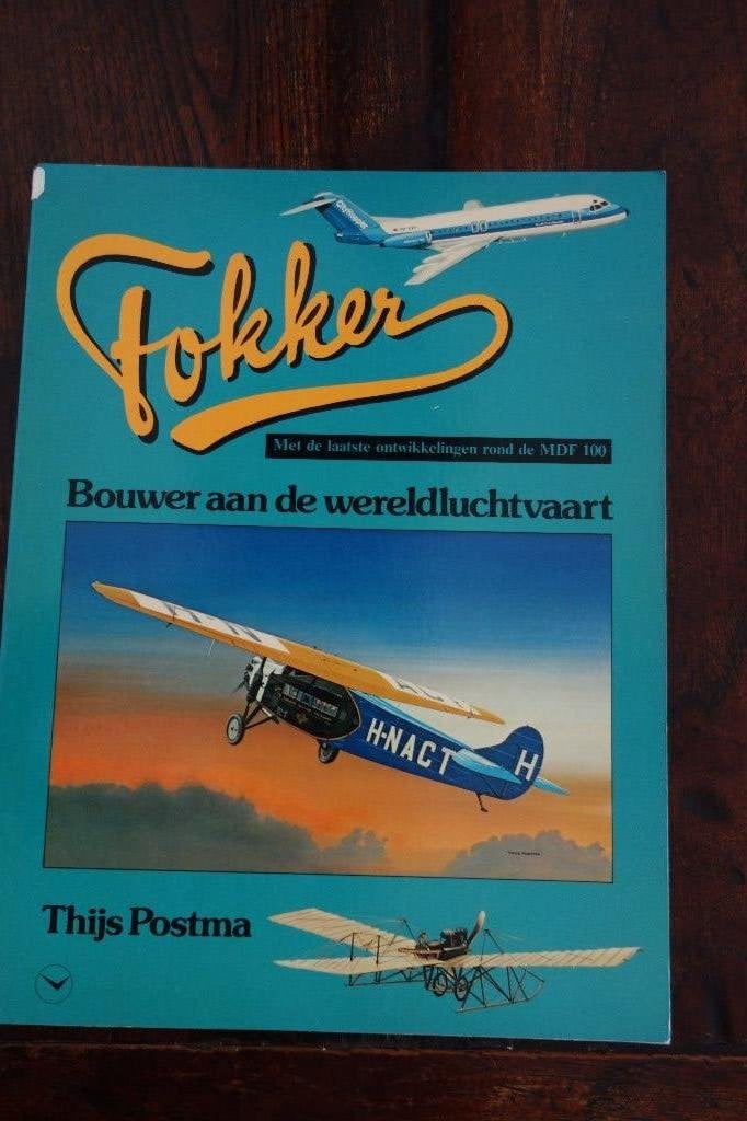 Boek Luchtvaart Fokker, Verzamelen, Luchtvaart en Vliegtuigspotten, Ophalen of Verzenden, Zo goed als nieuw, Boek of Tijdschrift
