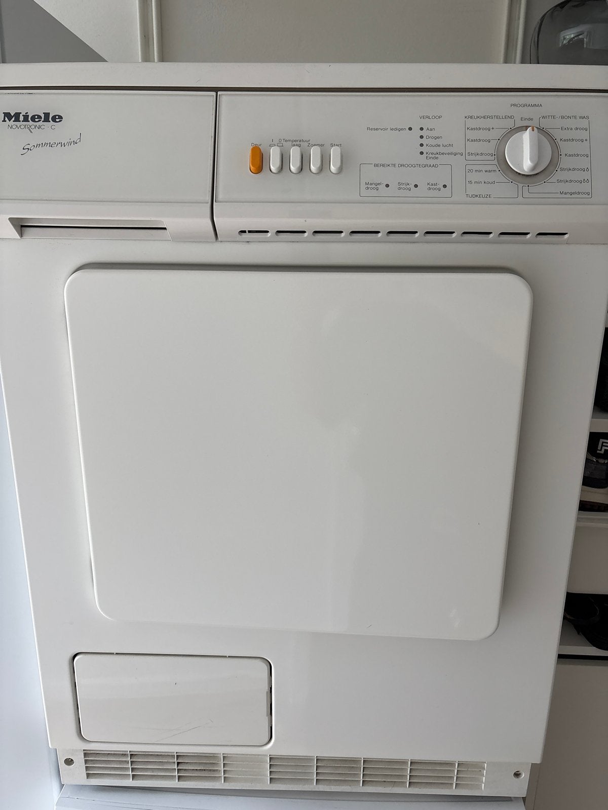 Miele T446C Sommerwind Condensdroger, Witgoed en Apparatuur, Wasdrogers, Gebruikt, Condens, Voorlader, 6 tot 8 kg, 85 tot 90 cm