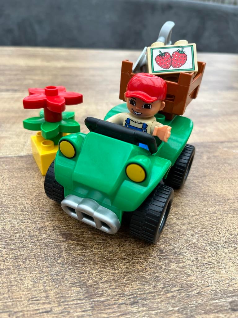 LEGO DUPLO 5645 Boer met Quad en Aardbeien, Ophalen of Verzenden, Zo goed als nieuw, Overige merken