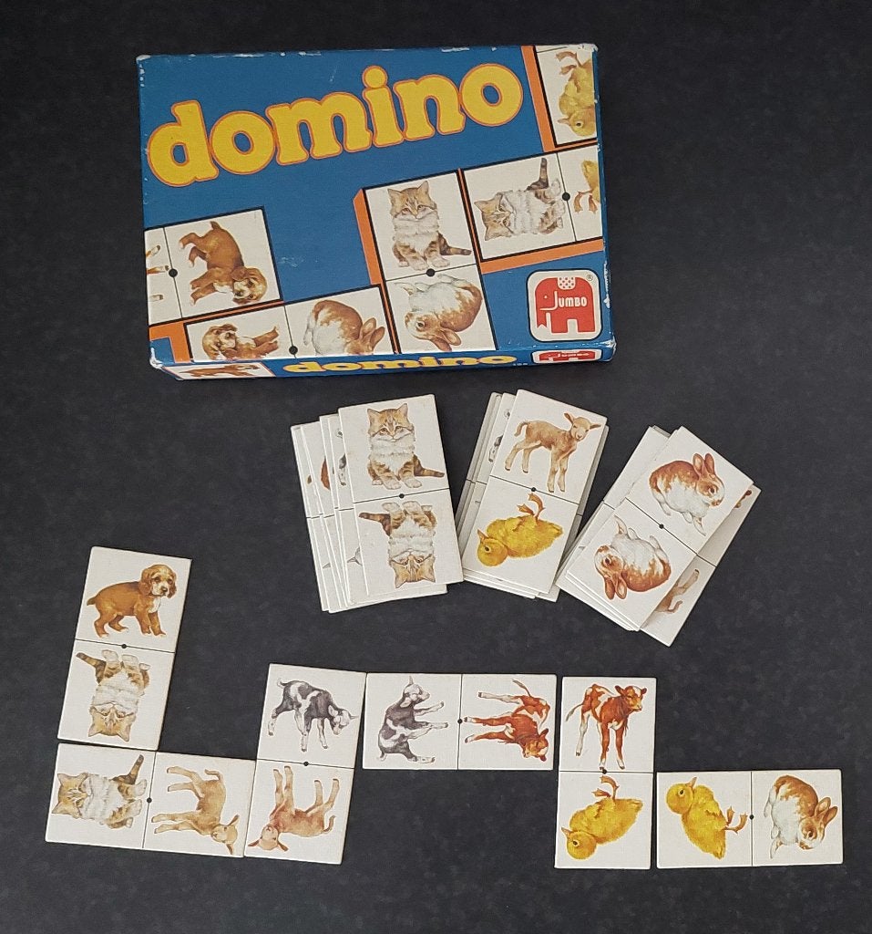 Vintage Jumbo Dieren Domino (1984) - Nr. 128 - Compleet!, Ophalen of Verzenden, Zo goed als nieuw