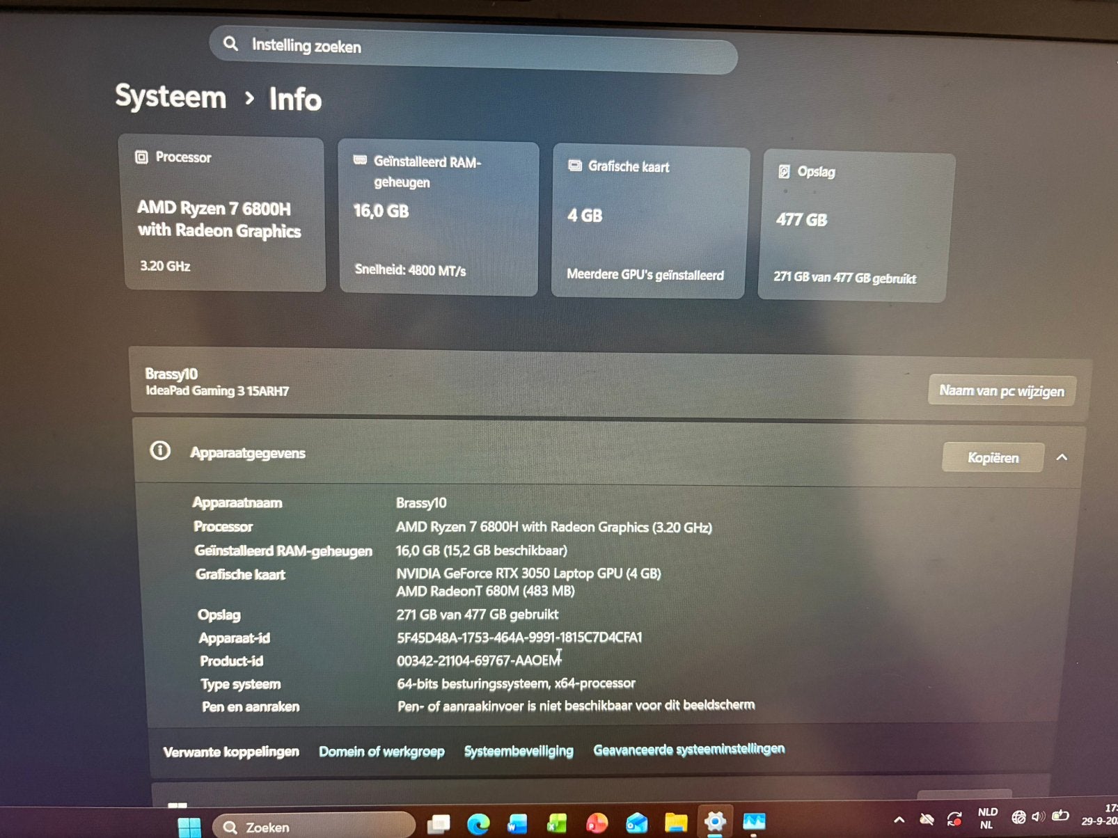 Foto 7 van Lenovo ideapad gaming 3 15ARH7