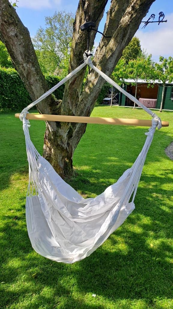 Hangstoel, hangmat, Tuin en Terras, Hangmatten, Gebruikt, Opvouwbaar, Ophalen of Verzenden, Eenpersoons