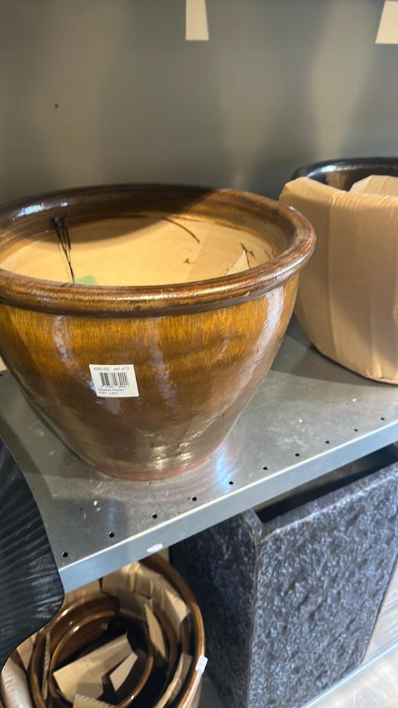 Mooie Keramiek Potten voor Binnen en Buiten, Tuin en Terras, Bloempotten, Ophalen, 40 cm of meer, Binnen, Zo goed als nieuw