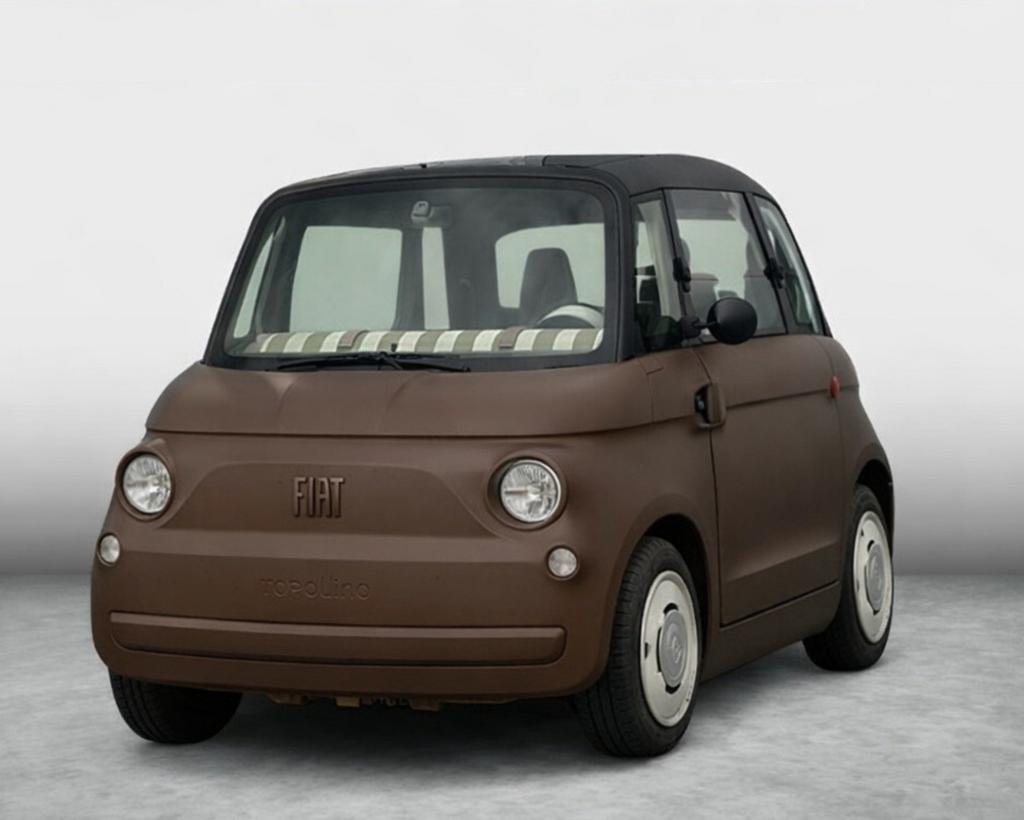 Fiat Topolino Base | Unieke kleur | Actieradius 75km, Auto's, Automaat, Panoramadak, Bruin, Elektrisch