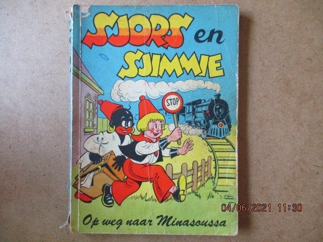 adv4026 sjors en sjimmie op weg naar minasoussa, Boeken, Eén stripboek, Ophalen, Gelezen
