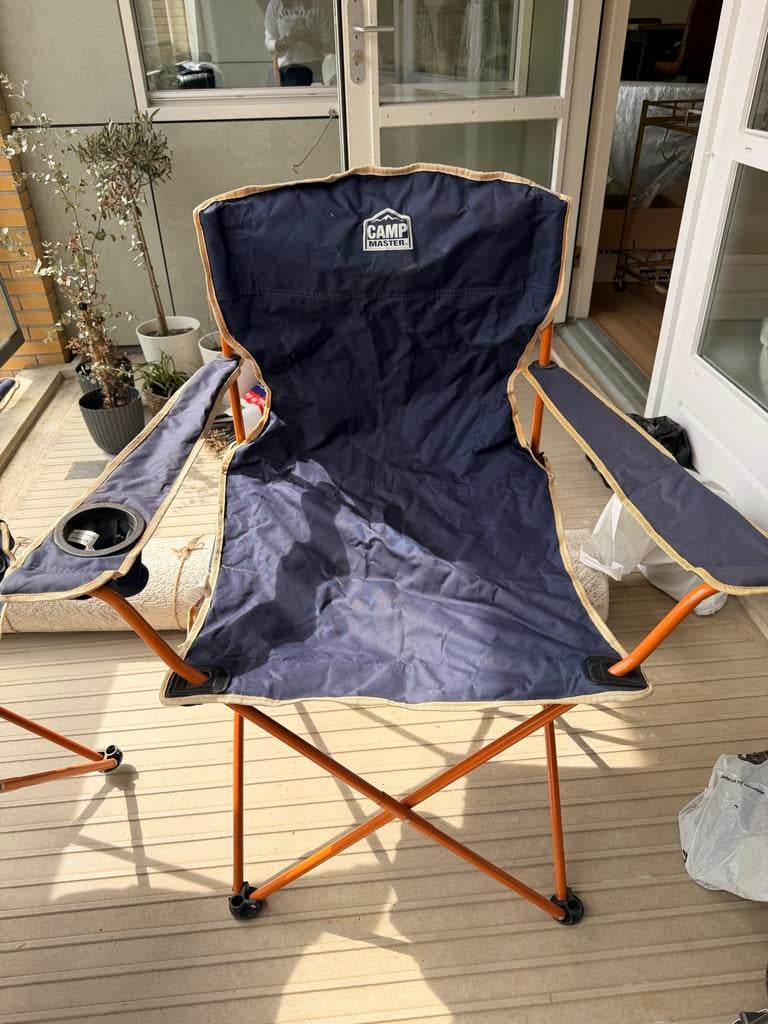 Camp Master Campingstoelen (set) - Opvouwbaar met bekerhoude, Auto diversen, Automatten, Gebruikt, Ophalen