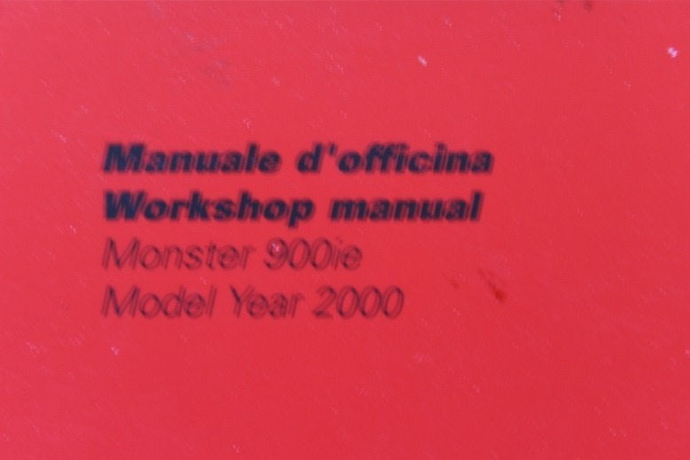Ducati Monster 900ie 2000 motorcycle workshop manual, Motoren, Handleidingen en Instructieboekjes, Ophalen of Verzenden, Ducati