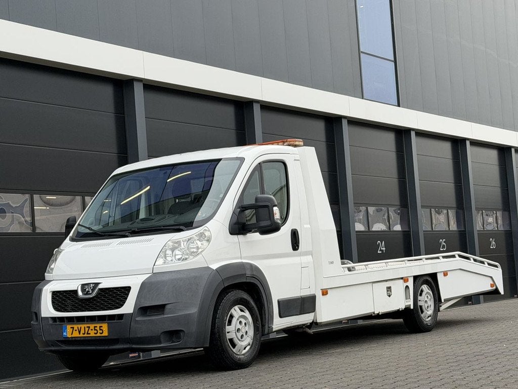 Peugeot Boxer 3.0 HDI Tijhof oprijwagen luchtvering, 156 pk, Wit, Origineel Nederlands, Bedrijf
