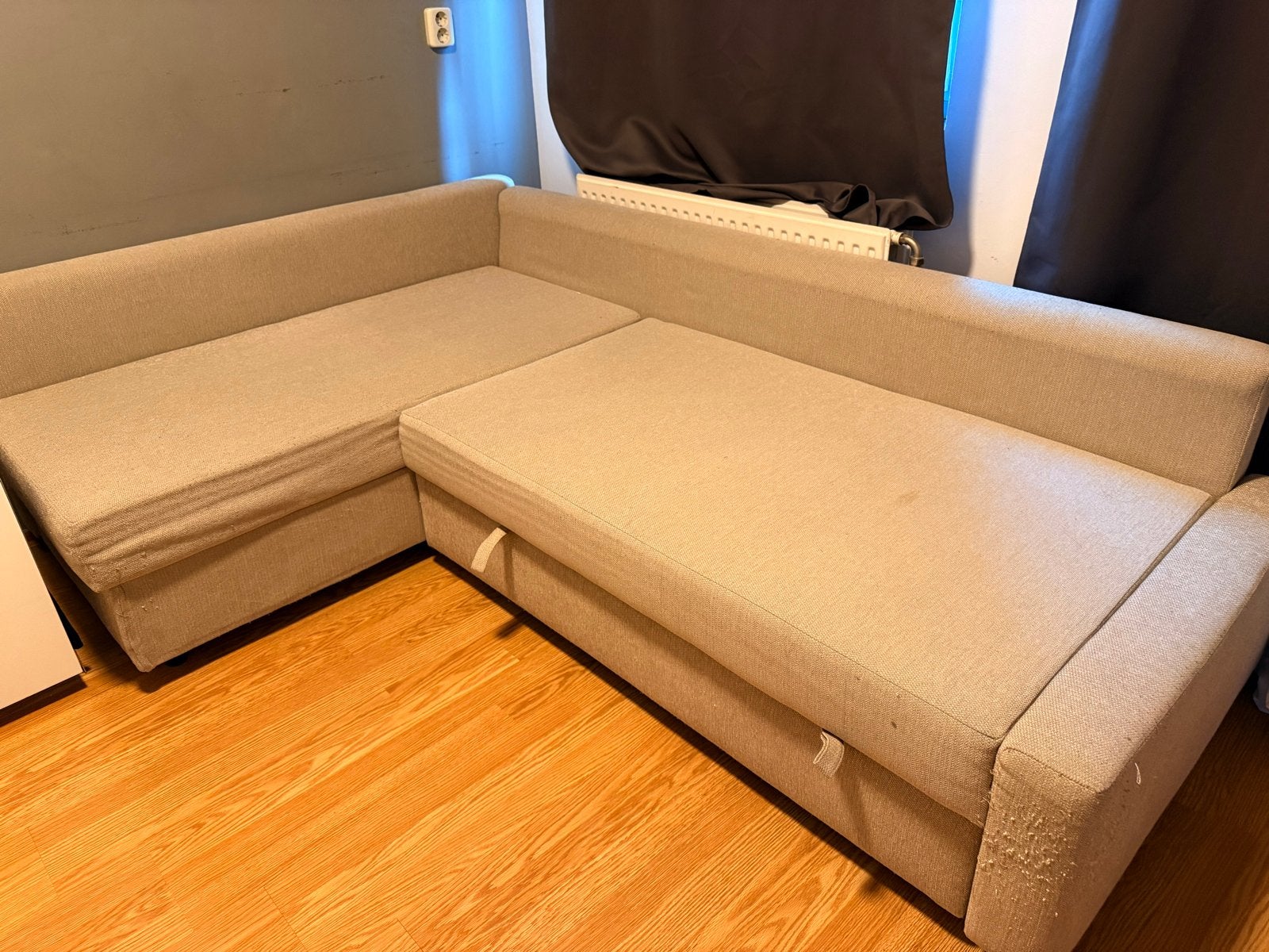 IKEA Slaap Hoekbank 140x200 cm met opbergruimte, Ophalen, Gebruikt, Tweepersoons, 140 cm