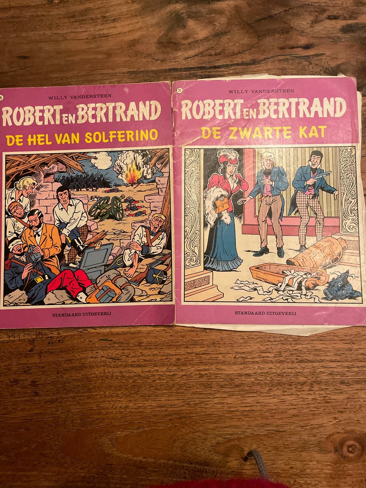 Robert en Bertrand: De Hel van Solferino & De Zwarte Kat, Meerdere stripboeken, Ophalen of Verzenden, Gelezen