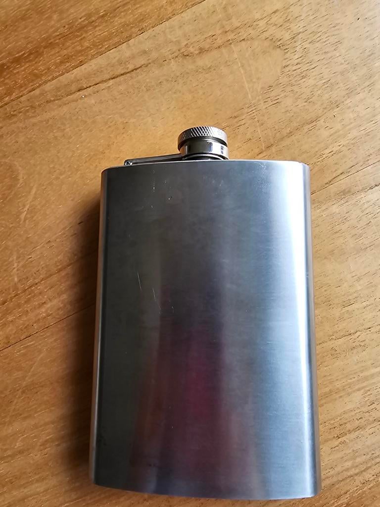 Roestvrijstalen heupfles voor sterke drank platvinkje, Ophalen of Verzenden, Nieuw