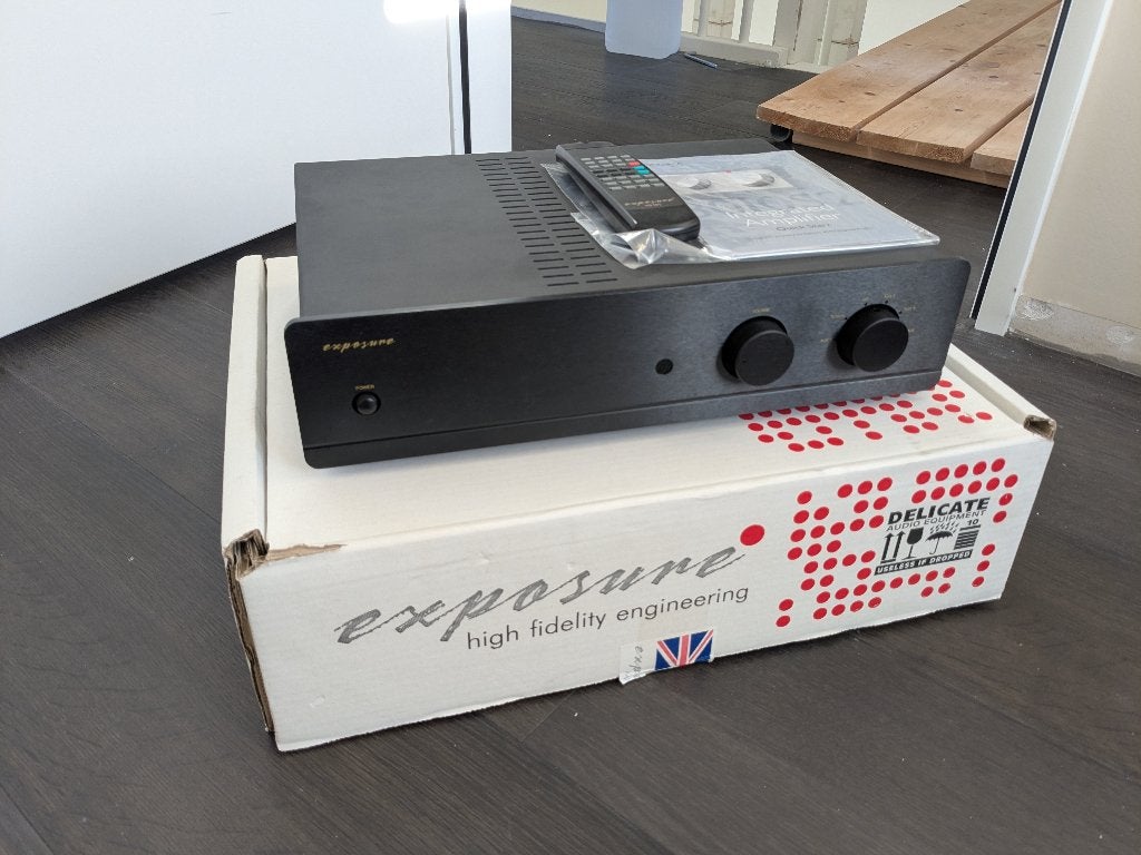 Exposure 3010S2 geintegreerde stereo  eindversterker., Overige merken, Ophalen of Verzenden, Zo goed als nieuw, 120 watt of meer