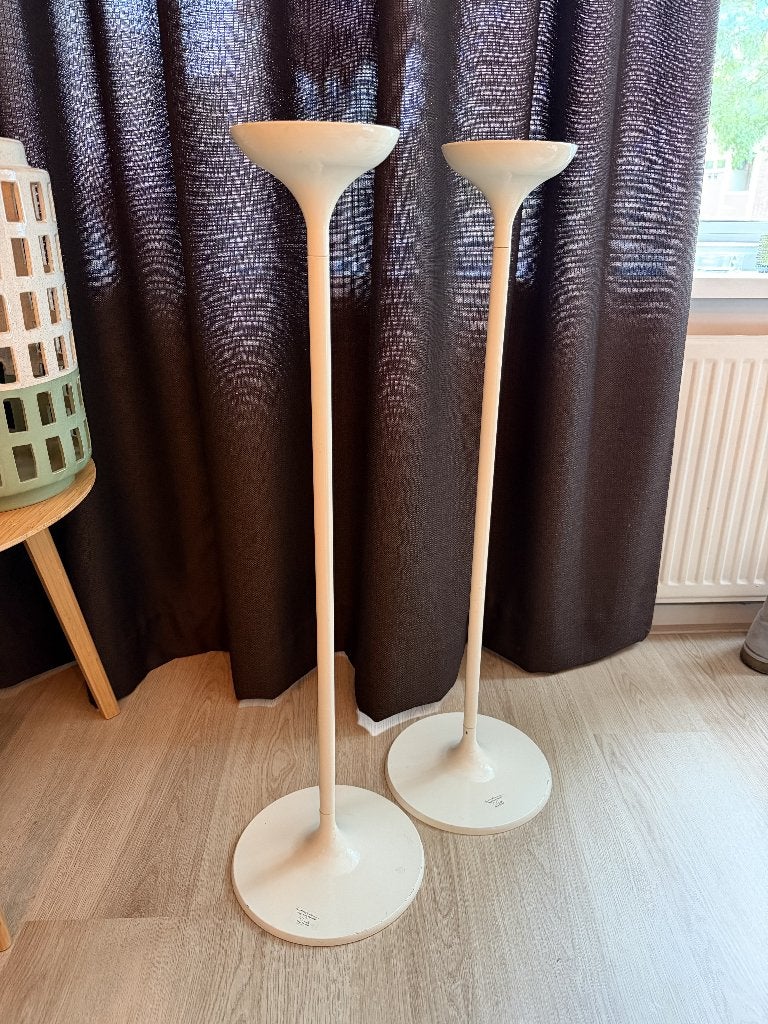 2 grote kandelaren (85cm!), gebroken wit. Setprijs., 85 cm, Gebruikt, Wit, IKEA