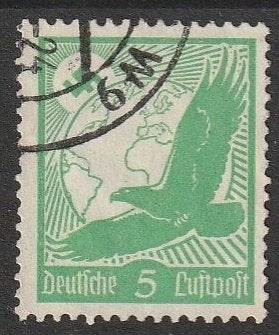 Rijk 1934 529 Luchtpost 5p, Gest, Ophalen of Verzenden, Overige periodes, Gestempeld