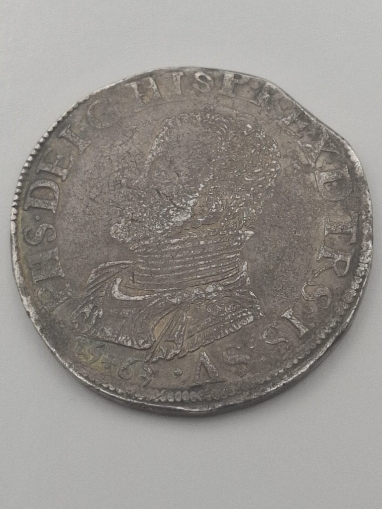 Zilveren Philipsdaalder 1563 Overijssel (Hasselt), Vóór koninkrijk, Zilver, Losse munt, Overige waardes