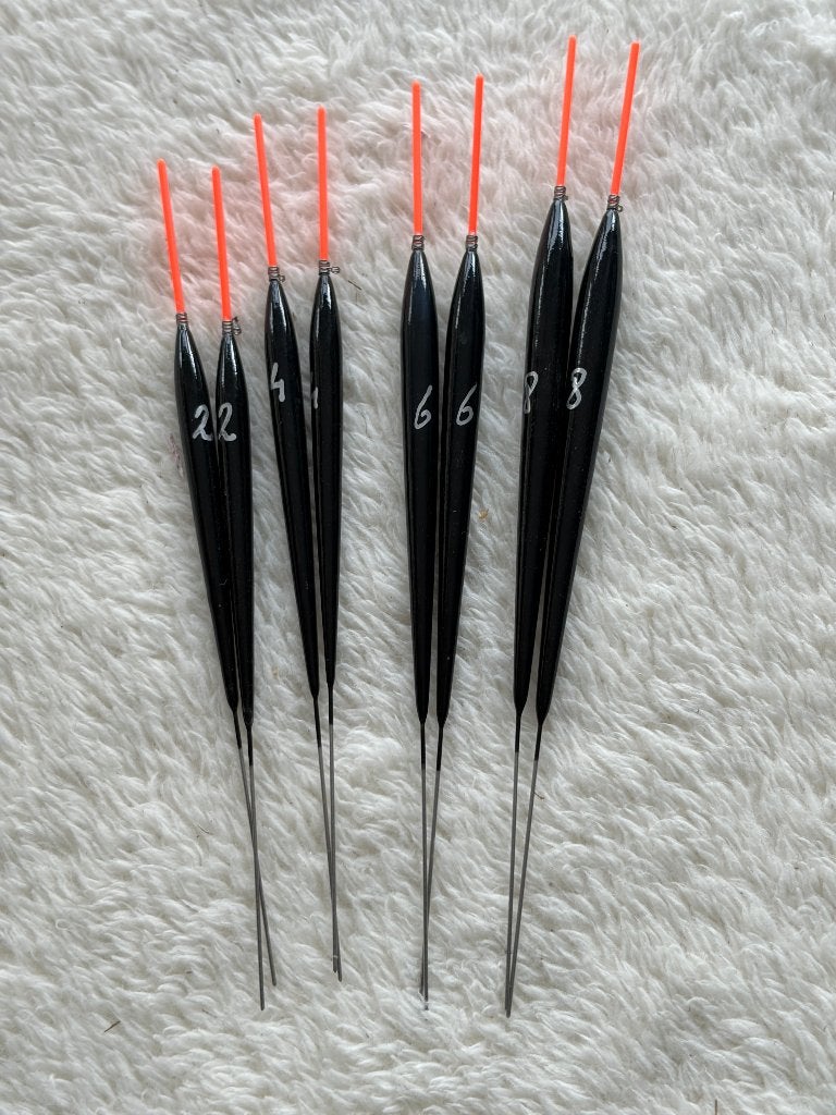 adv 284 / NIEUW serie 8 dobbers voor commecial, Ophalen of Verzenden, Nieuw, Dobber of Lood