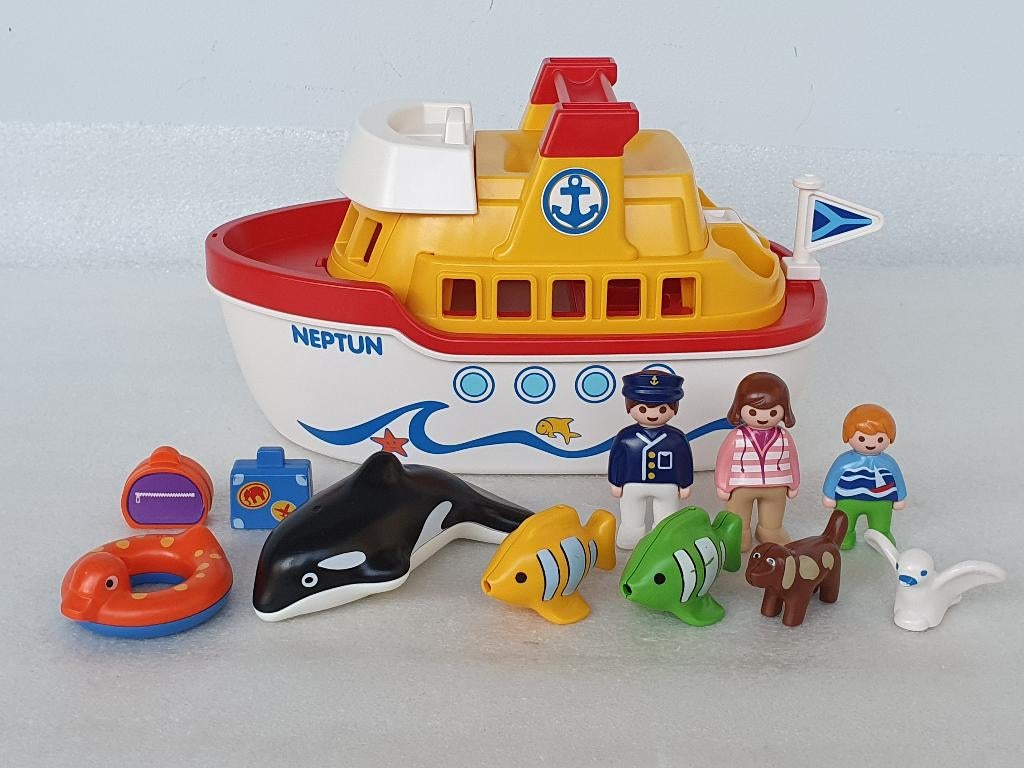 Playmobil 123 6957: Meeneem schip Neptun, Kinderen en Baby's, Speelgoed | Playmobil, Gebruikt, Complete set, Ophalen of Verzenden
