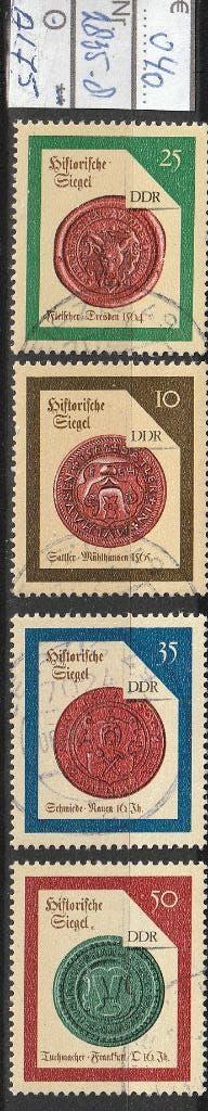 DDR Lakzegels Michel 2835-8 Nr.A175g, Verzenden, DDR, Gestempeld