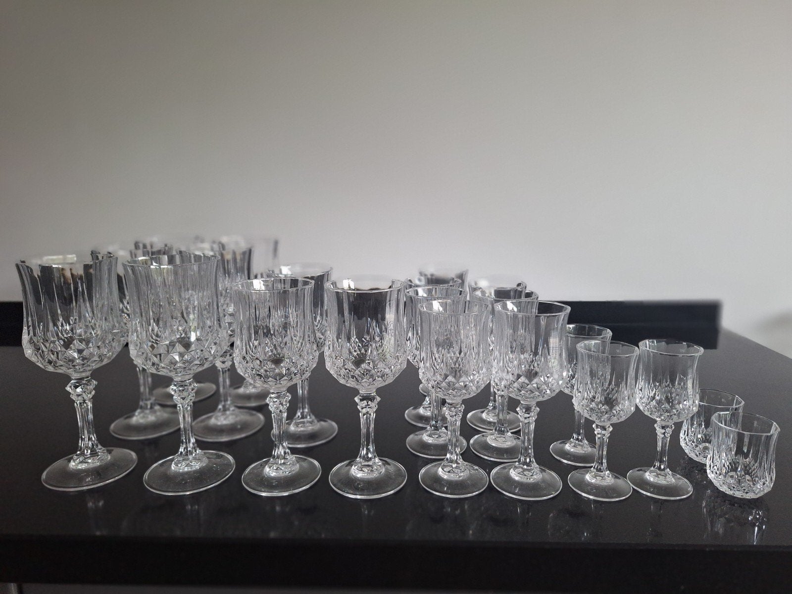 Set van 20 kristallen glazen van Cristal d'arques, Antiek en Kunst, Ophalen of Verzenden