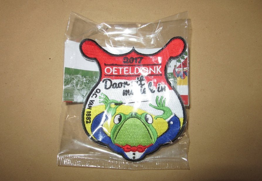 Carnaval embleem Oeteldonk 2017 Daor zit meziek in, Verzenden, Nieuw, Overige typen