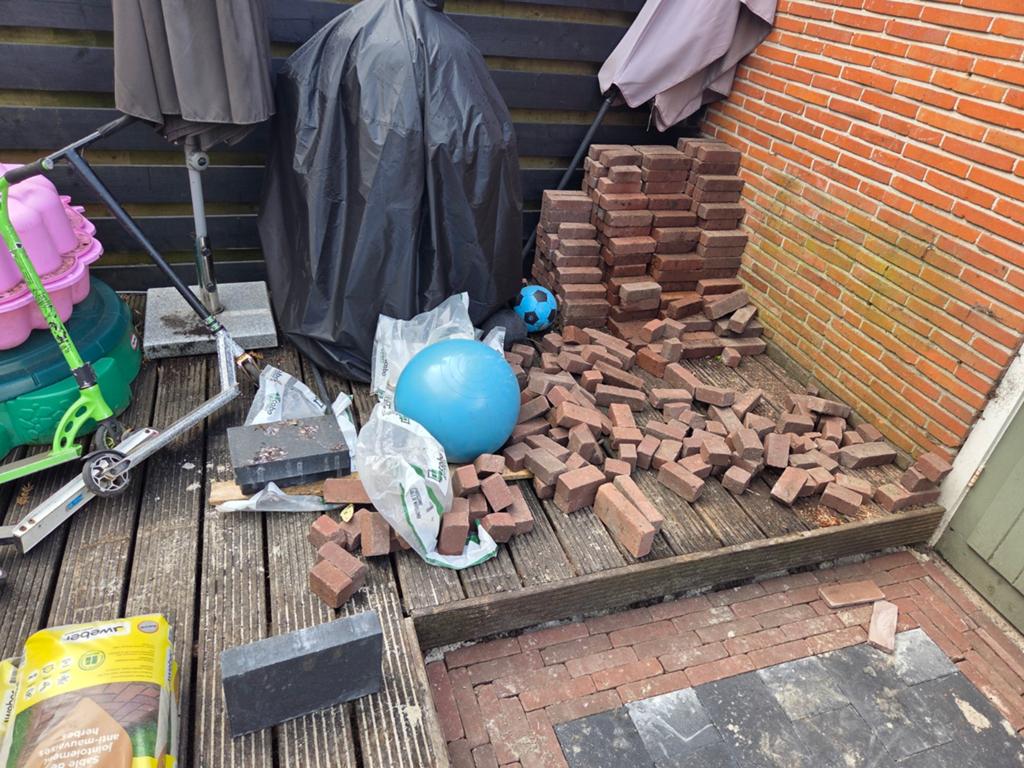 Gratis af te halen max 2 m2 klinkers ,6x5x20, Doe-het-zelf en Verbouw, Metselstenen, Ophalen of Verzenden
