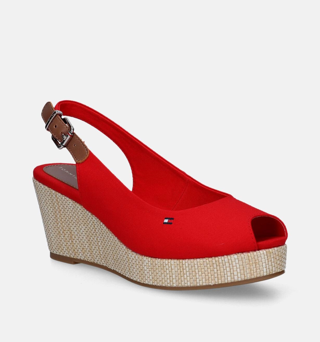 TOMMY HILFIGER rode sleehak sandalen (NIEUW), Nieuw, Rood, Sandalen of Muiltjes, Ophalen of Verzenden