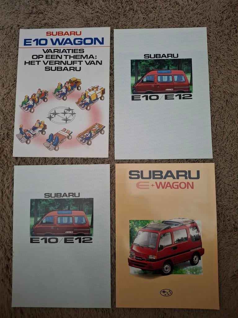 Lot autofolders Subaru E wagon, Verzenden, Zo goed als nieuw, Algemeen