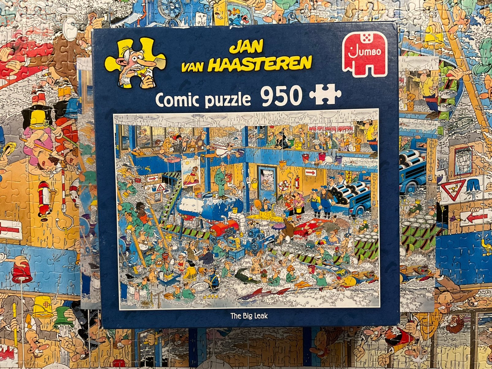 Van Haasteren puzzel 950 stukjes Big Leak, Ophalen of Verzenden, 500 t/m 1500 stukjes, Zo goed als nieuw, Legpuzzel