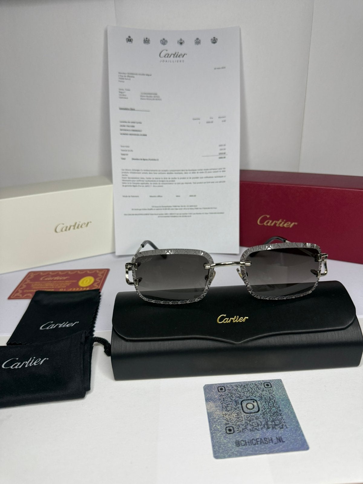 Cartier Diamond cut Bril grijs, Ophalen of Verzenden, Zo goed als nieuw, Overige merken